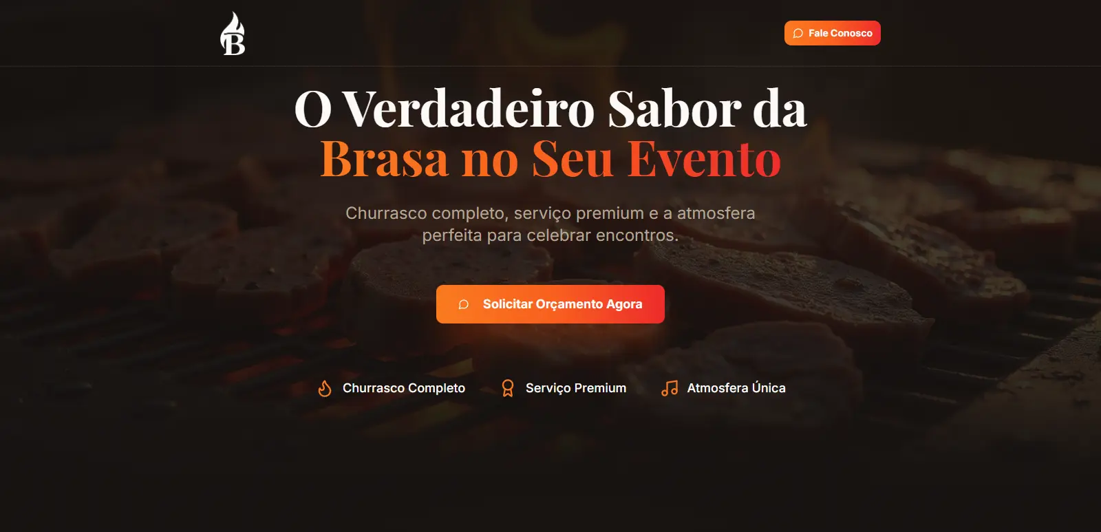BrazA'cesa - Landing Page